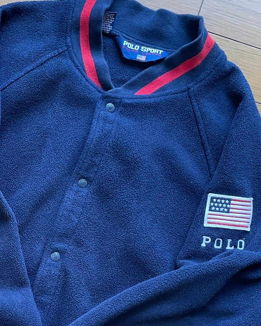 90年代 米国製 レアアイテム Polo Sport フリース ベースボール