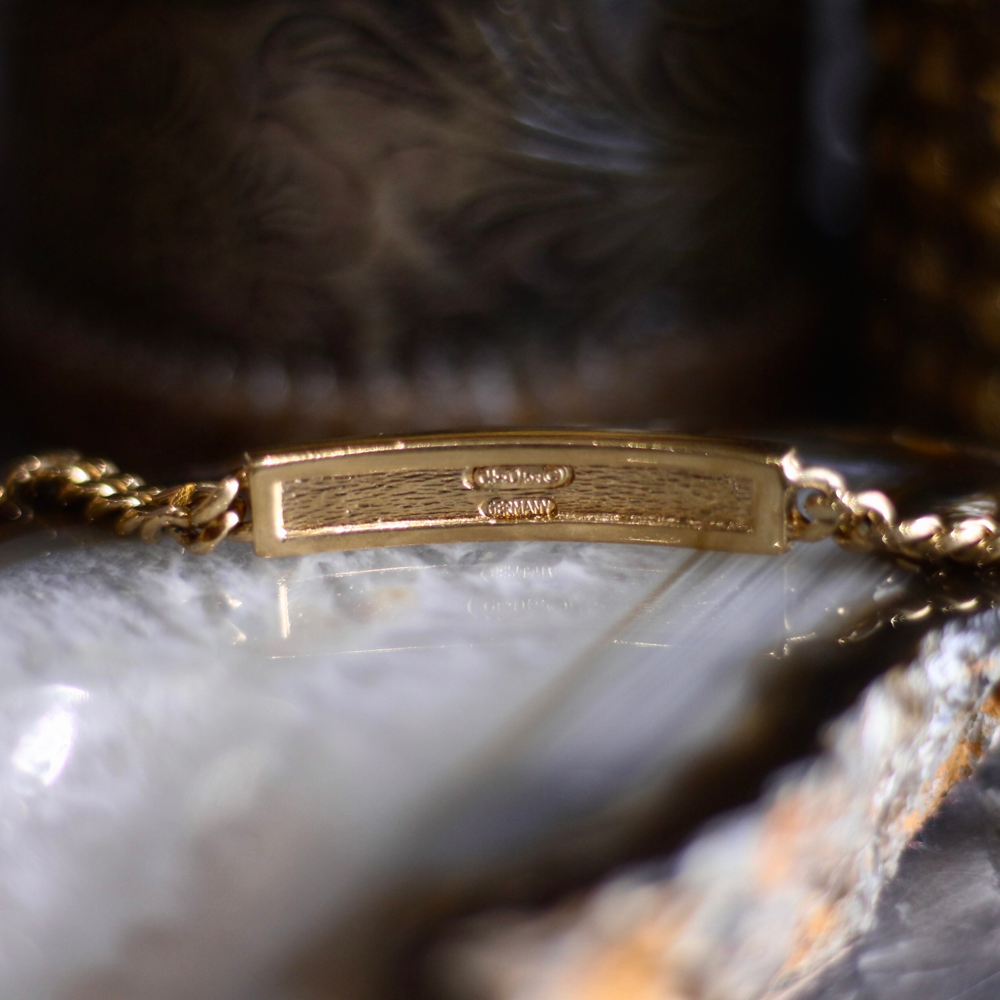 Christian Dior CHAIN LOGO PLATE ID BRACELET/クリスチャンディオール