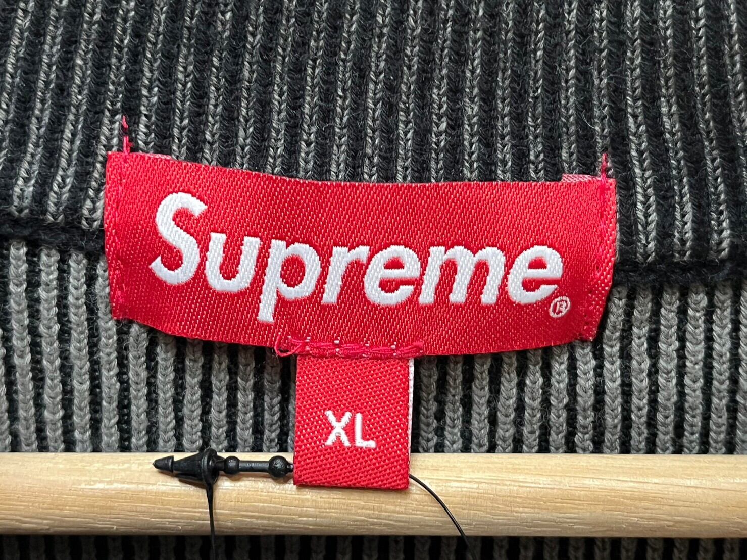 supreme 22AW 2-Tone Ribbed ZipUp Sweater