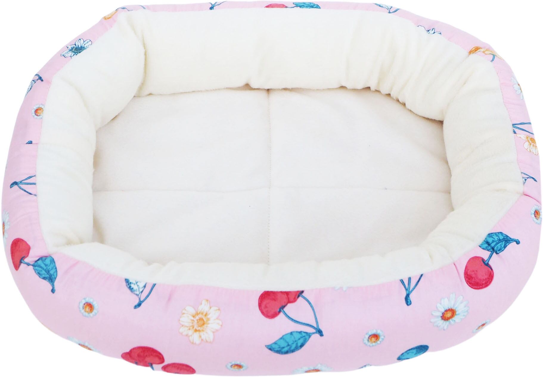 【小動物】 うさちゃんのハッピーベッド ピンク/ホワイト