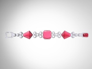 Crown Bracelet   Pink  /  CORSARI JEWELS