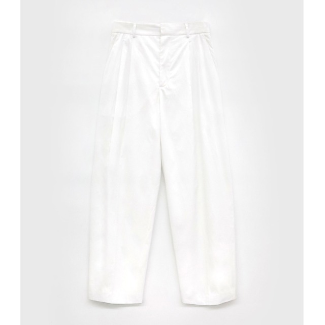 ARCH THE　COTTON VOLUME PANTS 　WHITE