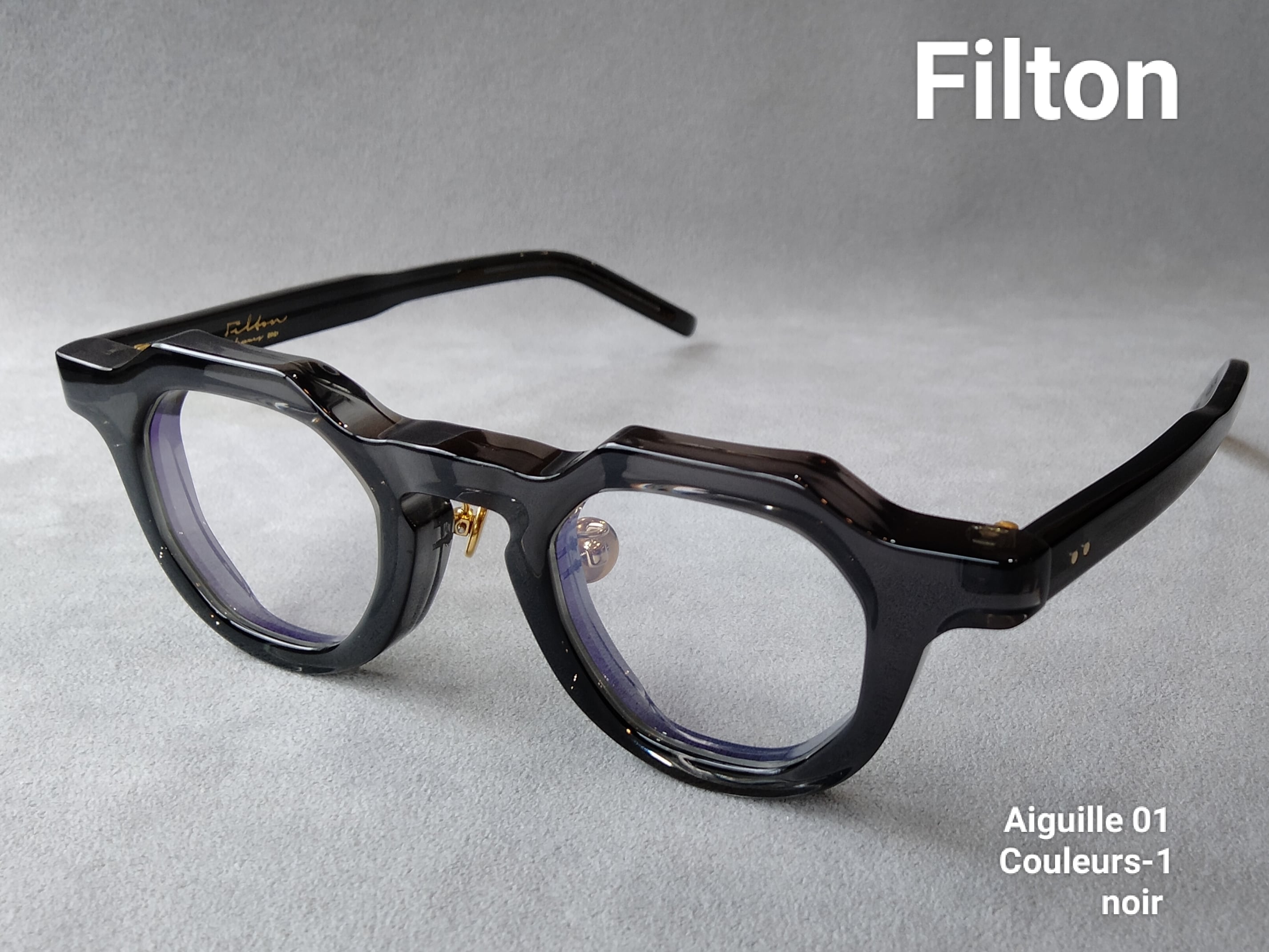 Filton(フィルトン)「Aiguille 01」noir - 1/黒 （縫い針コレクション） | メガネ・サングラス専門店 u.i.c.  FRAMES boutique （ユイック）眼鏡店 powered by BASE