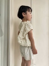 【即納】shirring tops