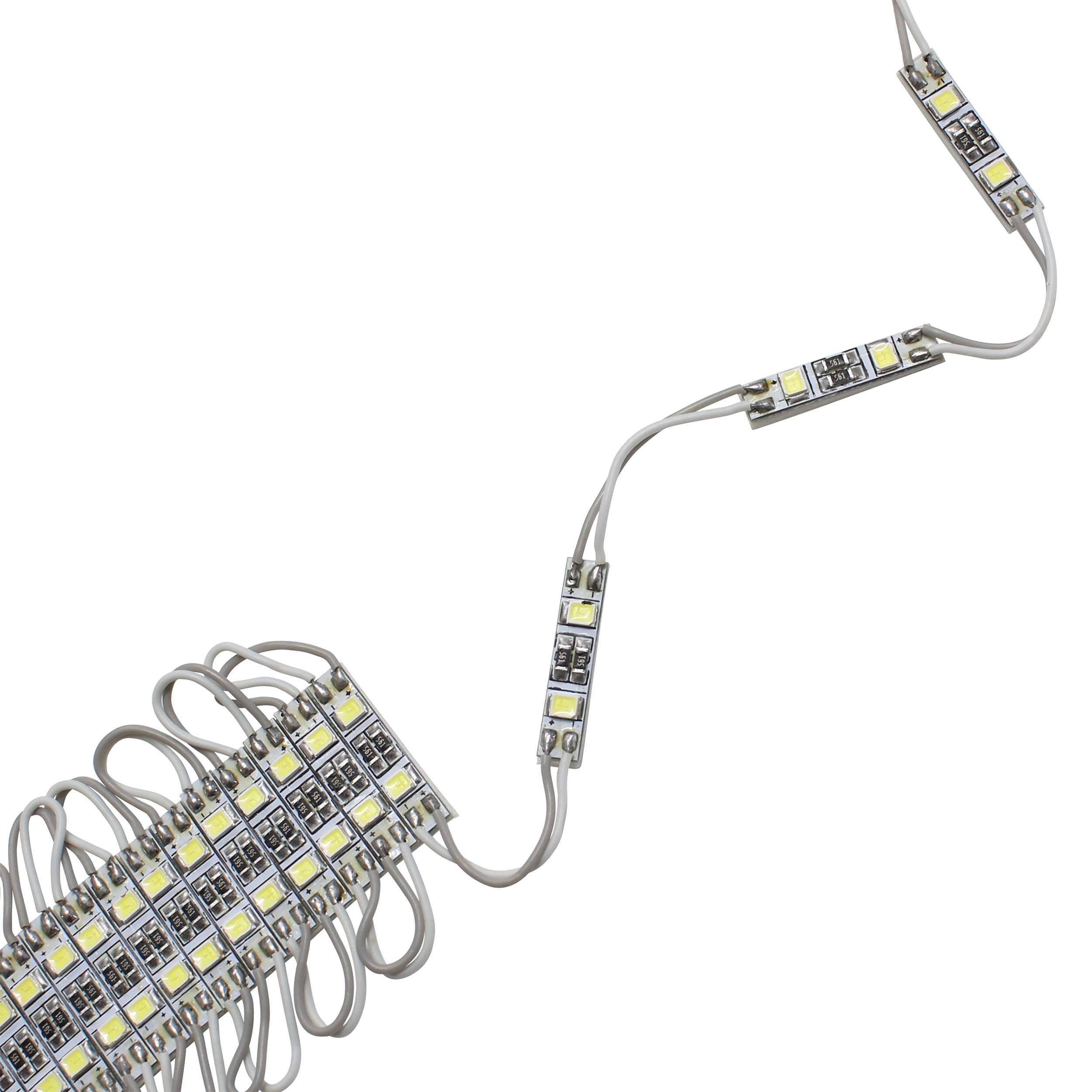 LED ルームランプ フットランプ 室内灯 車内灯 12V 小型 モジュール 2LED 20ブロック 白色