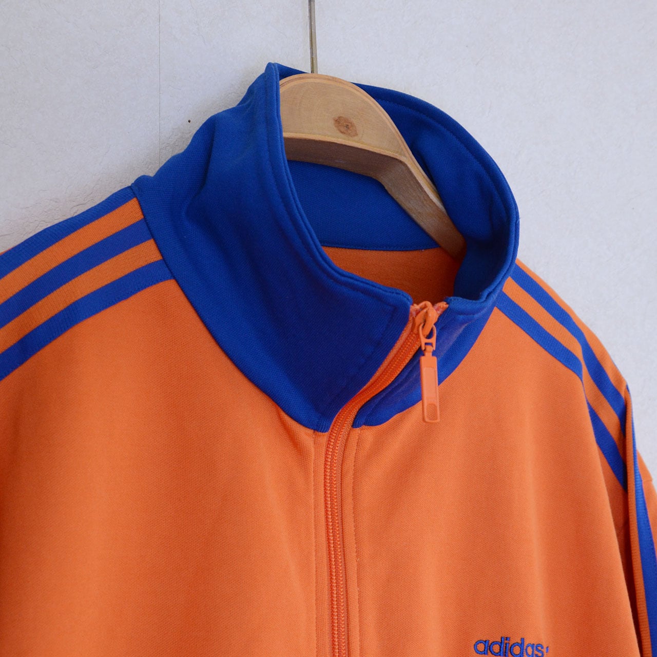アディダス トラックジャケット 古着 00s 青 オレンジ L 19223 adidas アディダス 00s ヴィンテージ トラックジャケット オレンジ
