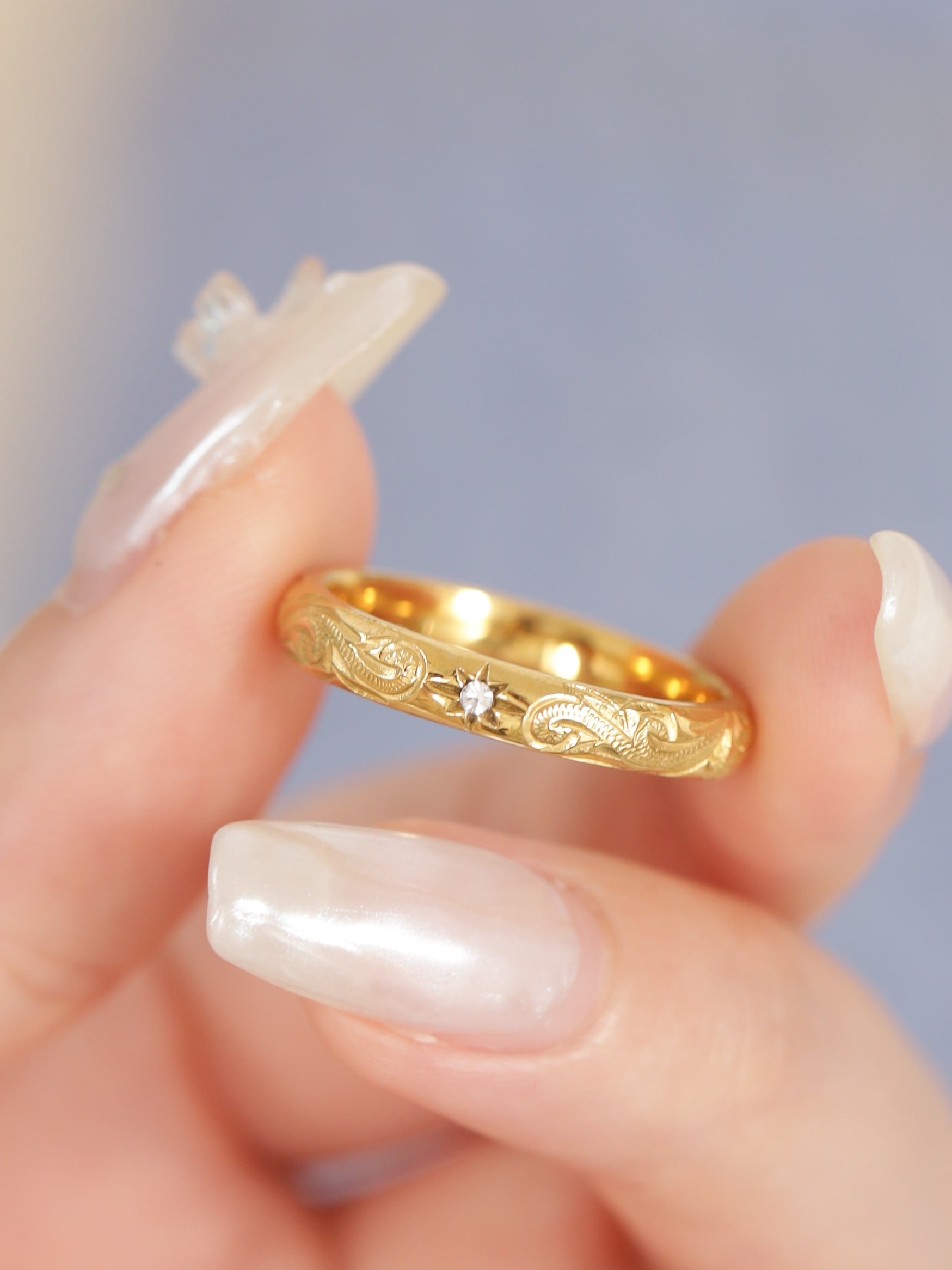 316L hawaiian simple zirconia ring （幅3㎜） #r18 | rani