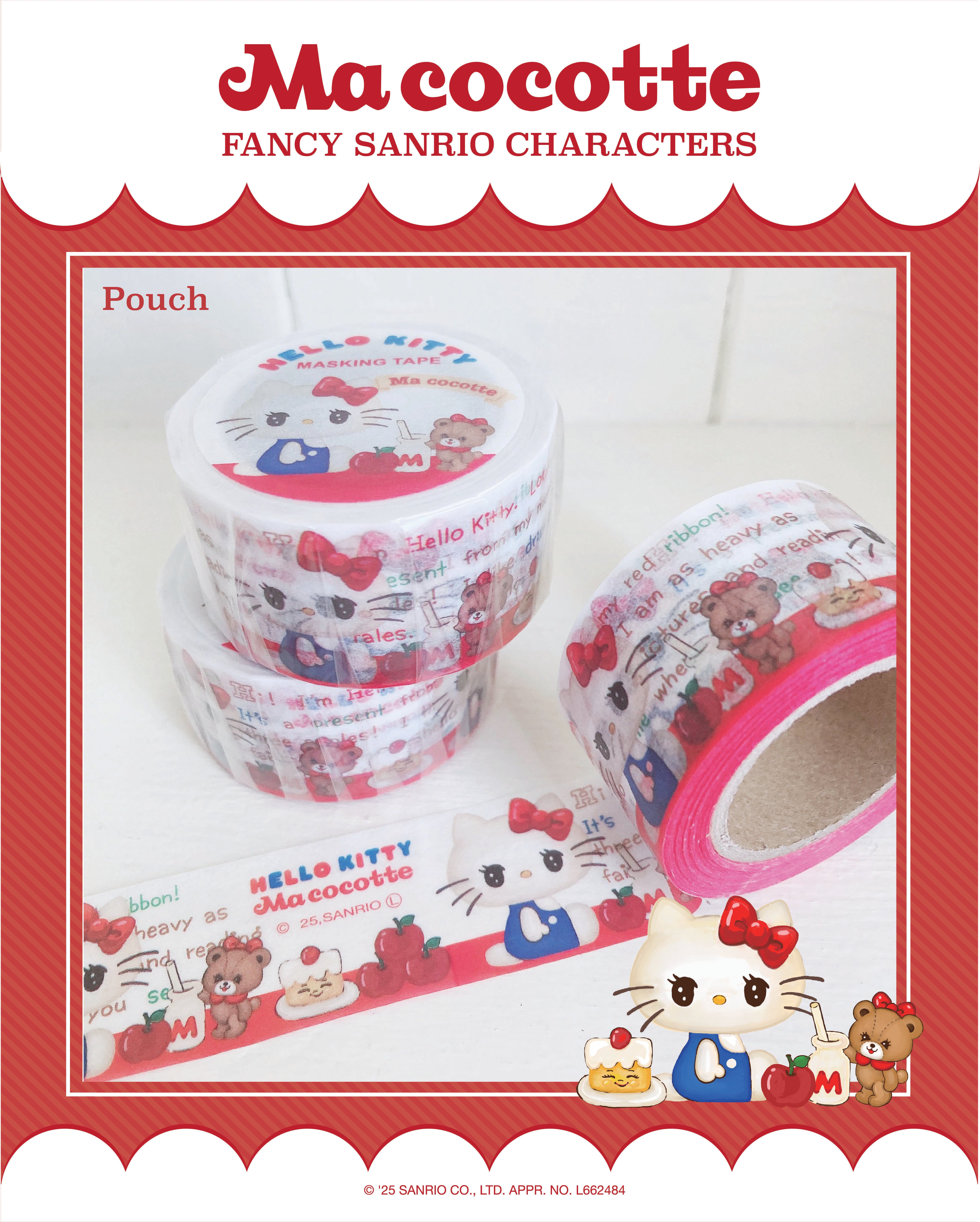sanrioマスキングテープ/PKマイメロディ | Ma cocotte