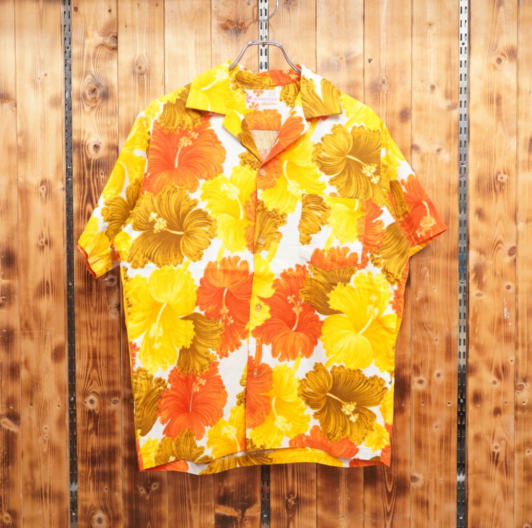70s sears hawaiian ハワイアンシャツ M位/シアーズ アロハシャツ 