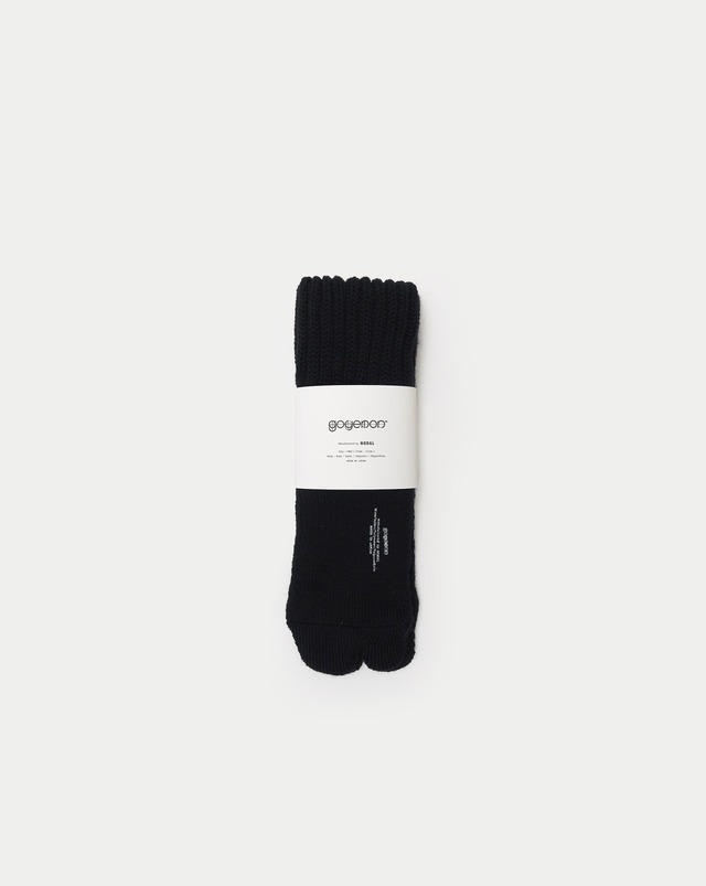 Merino Ankle Tabi Socks / Black & White Set