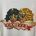 90s ITALY製 FIORUCCI シングルステッチTシャツ エンジェル 白