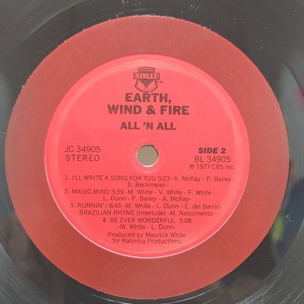 Earth, Wind & Fire / All 'N All [JC 34905, 34905] - 画像5
