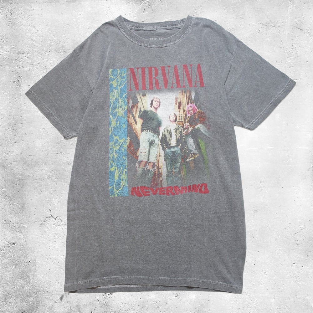 ニルヴァーナ　NIRVANA スマイル Tシャツ グレー ニルヴァーナ NIRVANA スマイル Tシャツ グレー