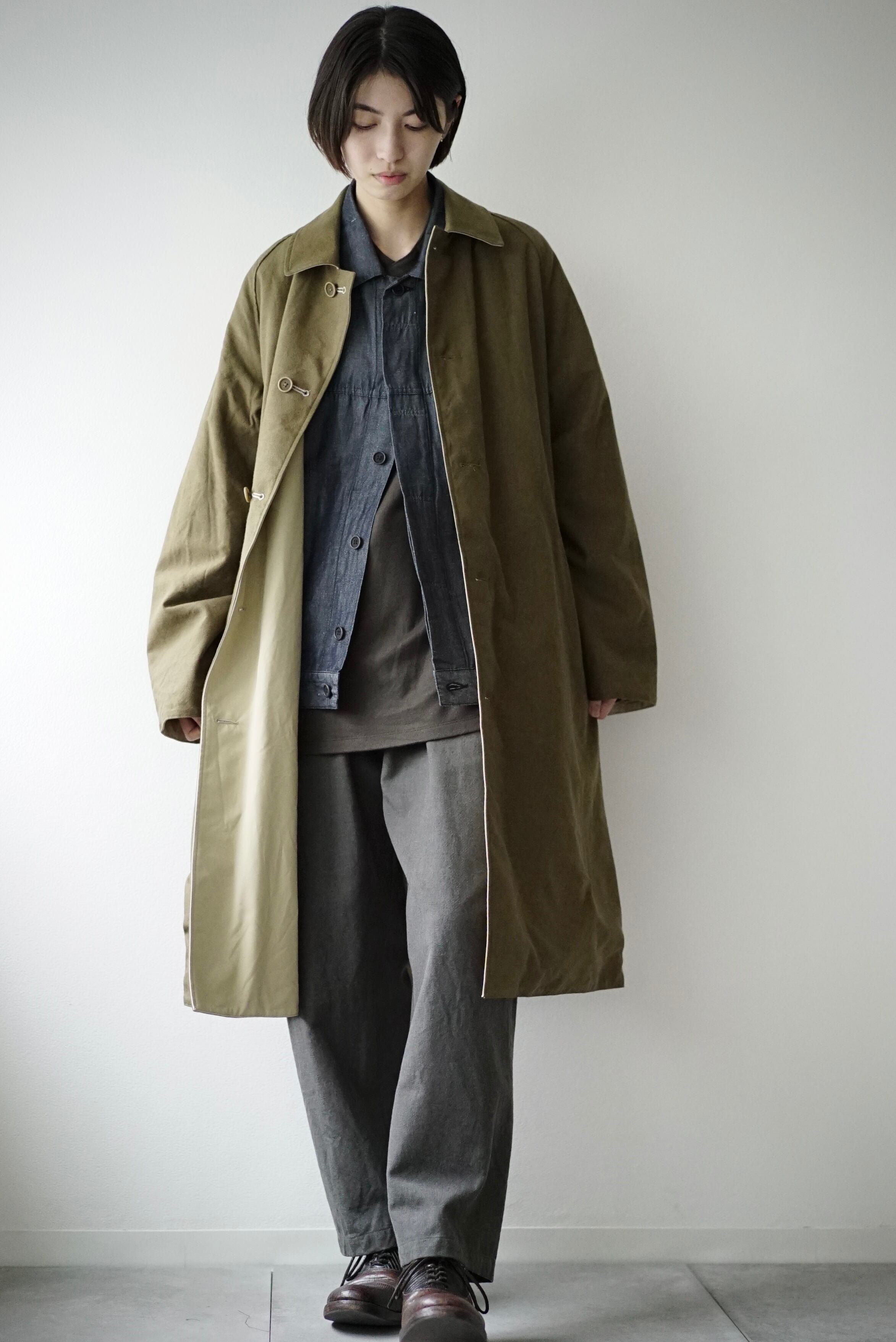 WashableWoolGaba&VentileCottonWeather / Reversible MAC Coat（OLIVEKHAKI） | C  O L I N A powered by BASE