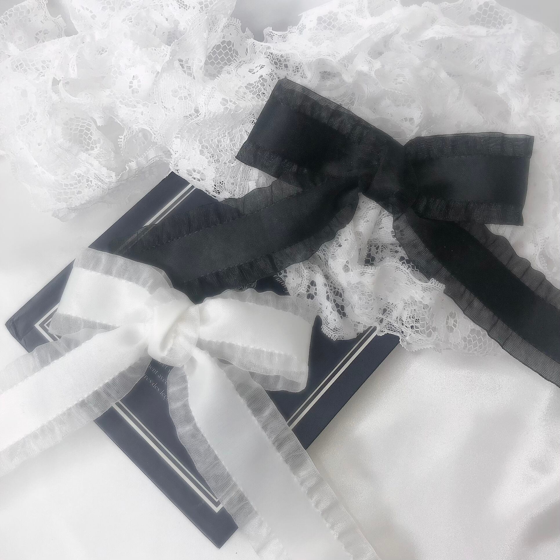 ふわふわリボンクリップ大 Monotone Ribbon Clip Big Milky Sheep ふわふわリボンクリップ大 Monotone Ribbon Clip Big Milky Sheep