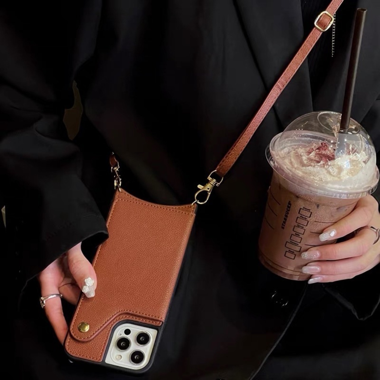 iPhone13 ケース iPhone13pro ケース iPhoneSE3 アイフォン11 カバー iPhone se 7 8 SE2  iPhone 12mini iPhone 12ケース アイフォン カバー  耐衝撃 ミラー付き 鏡 カード収納 ショルダー 紐付き 指紋防止 耐衝撃 おしゃれ