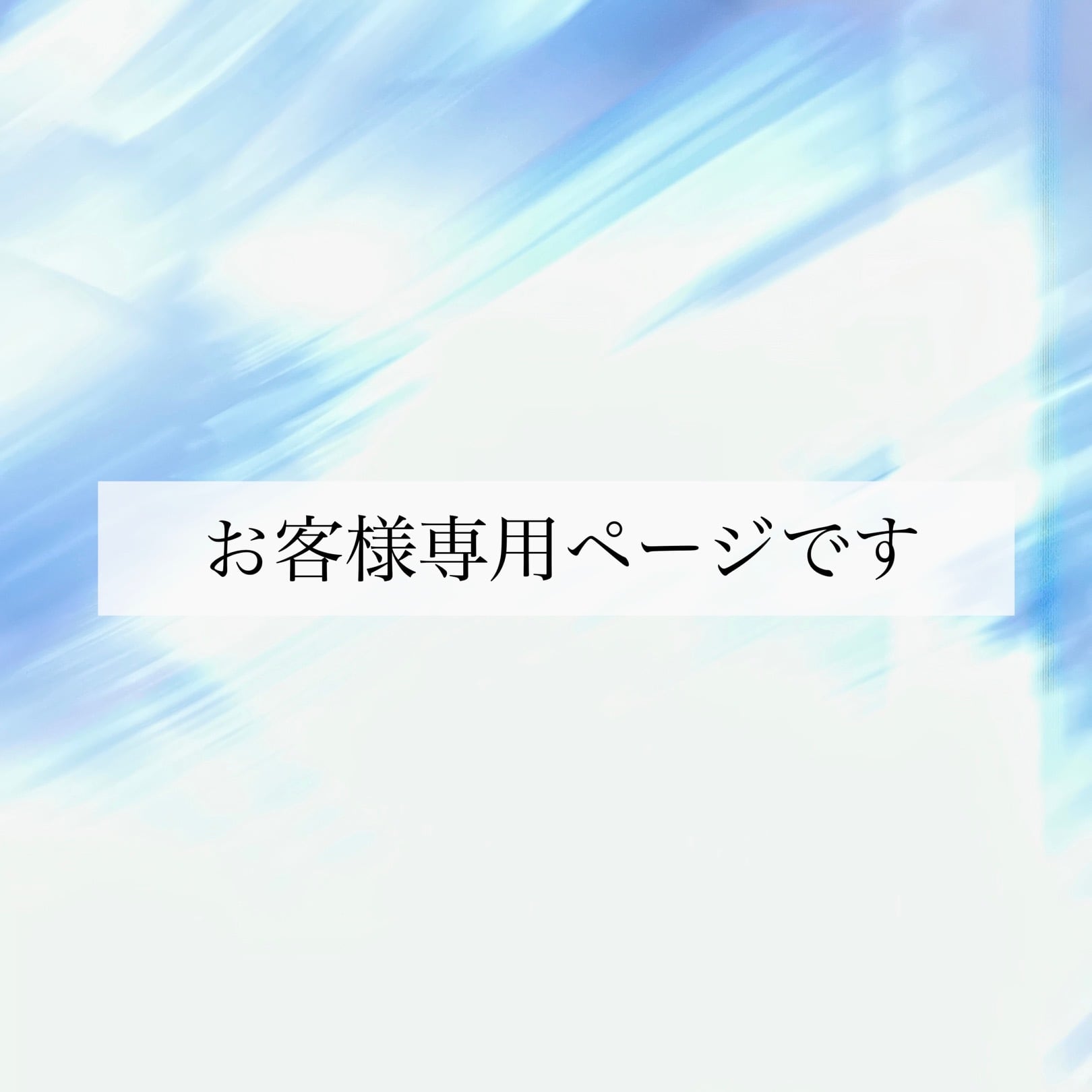 お客様専用ページ