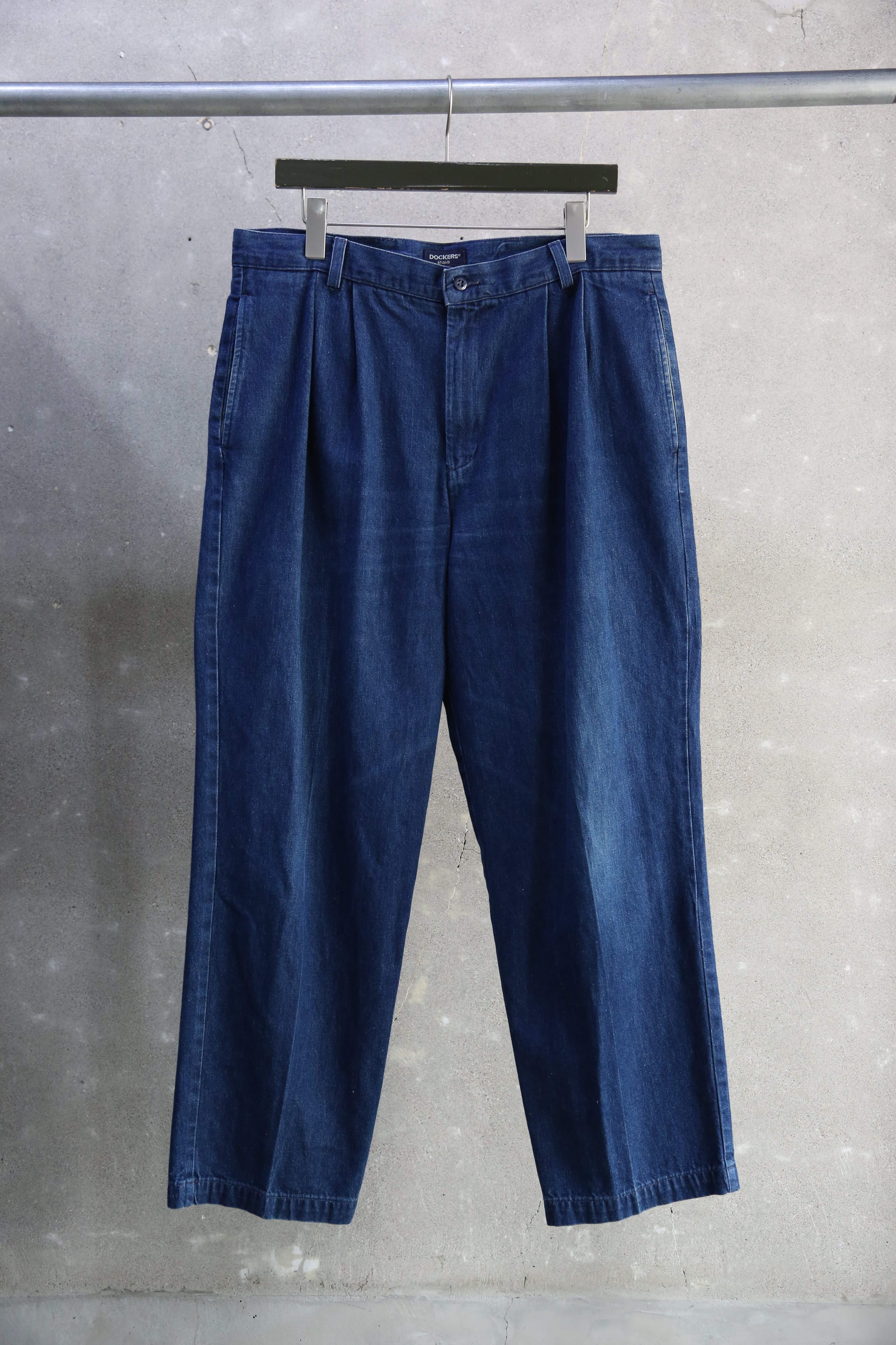 80~90s【PERRY ELLIS】Tuck Linen Slacks USA製 | the Holic vintage
