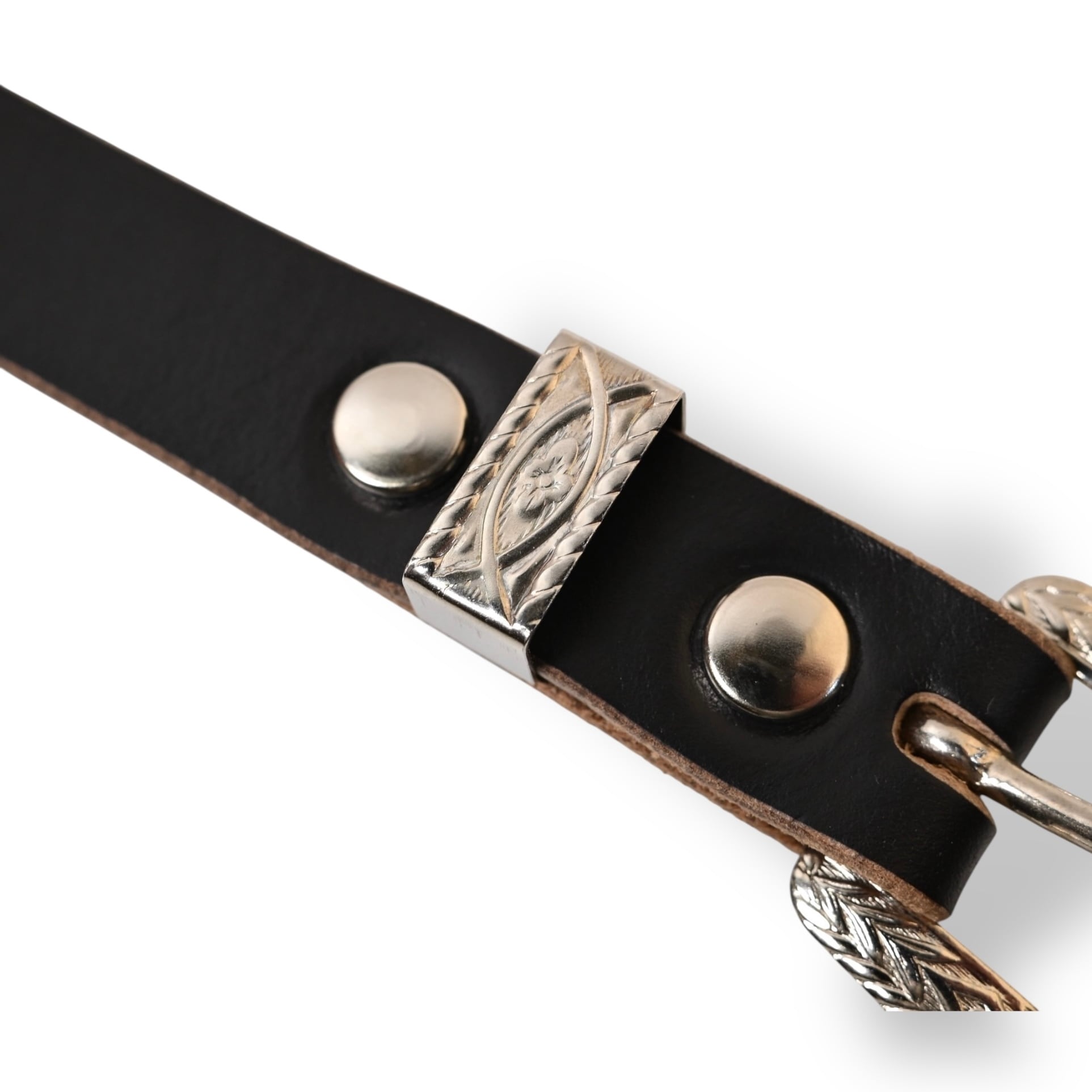 N&J x BW ウエスタンバックル ・クロムエクセル・ナローベルト⁡#3