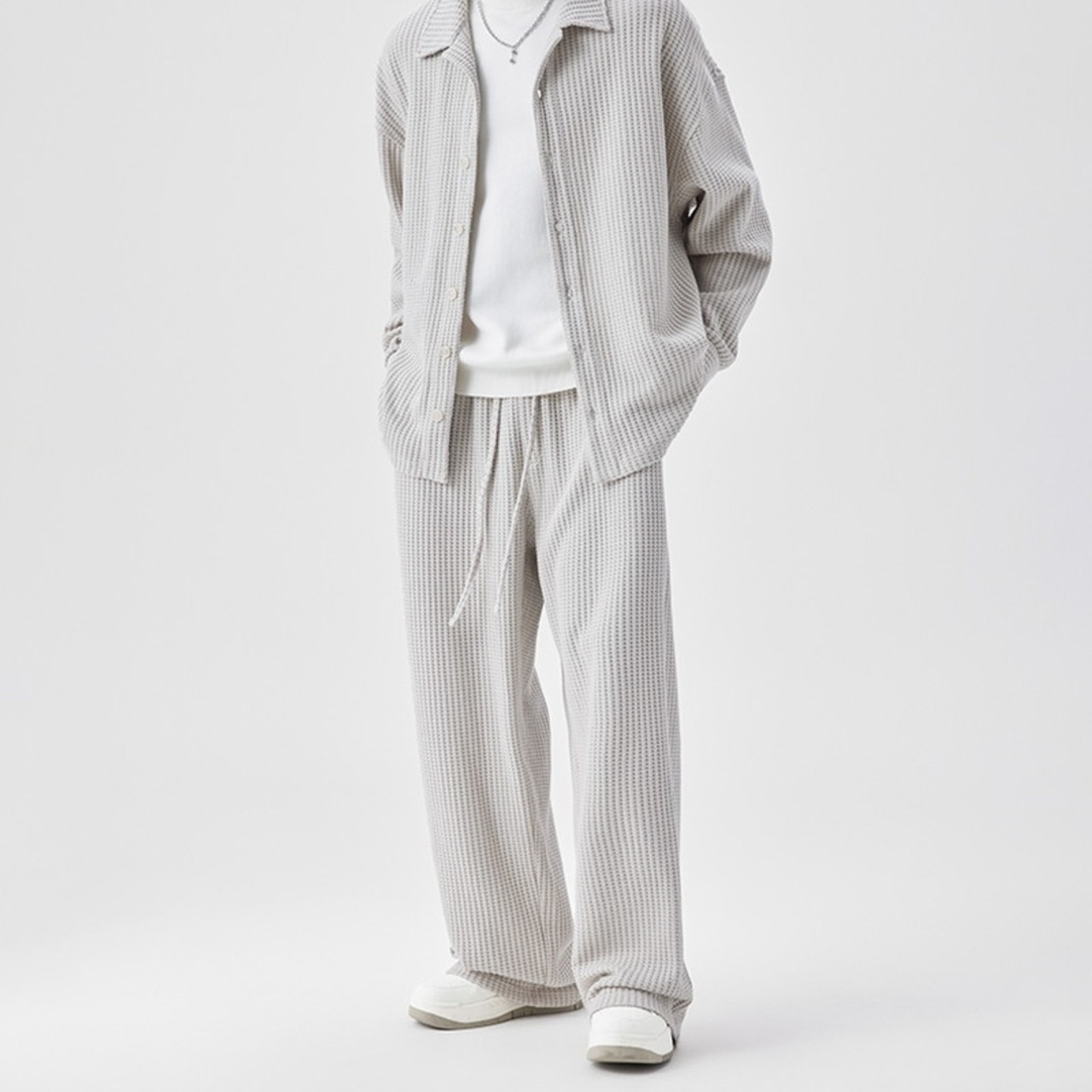 ワッフルルーズパンツ（別売りでセットアップのシャツあり）　931