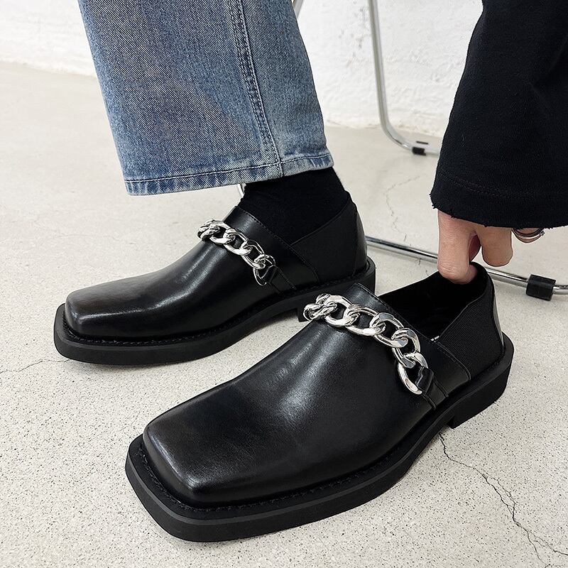 4 29新作 チェーンレザーシューズ Bt0296 韓国メンズファッション Bite バイト 韓国メンズストリートファッション通販サイト