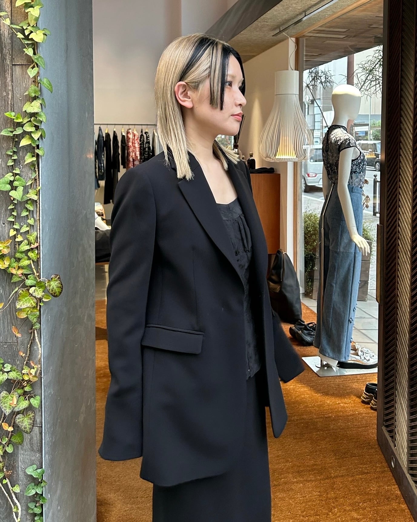 【新品タグ付き】mamekurogouchi 25SSジャケット 25SS】Mame Kurogouchi マメ クロゴウチ / Acetate Polyester