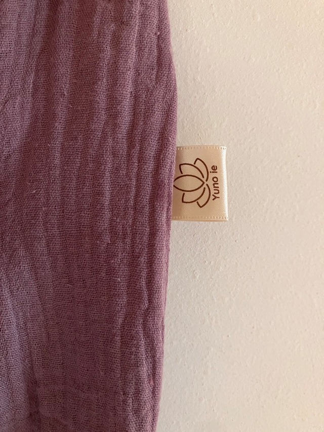 【12月1日(月)20:00】限定カラー「くすみパープル」 <二重タイプ>癒の家の優しいガーゼマント(よもぎ蒸しマント)