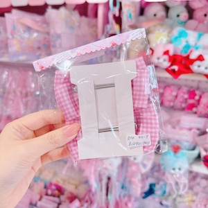 【R14】55-9くるみキャンディチュールリボンツインヘアクリップ