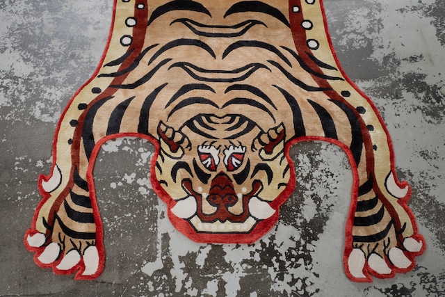 Tibetan Tiger Rug 《Lサイズ•シルクNIGOモデル072》チベタンタイガーラグ