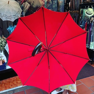【米田正一商店(インディアンヘッド)日傘】《赤》