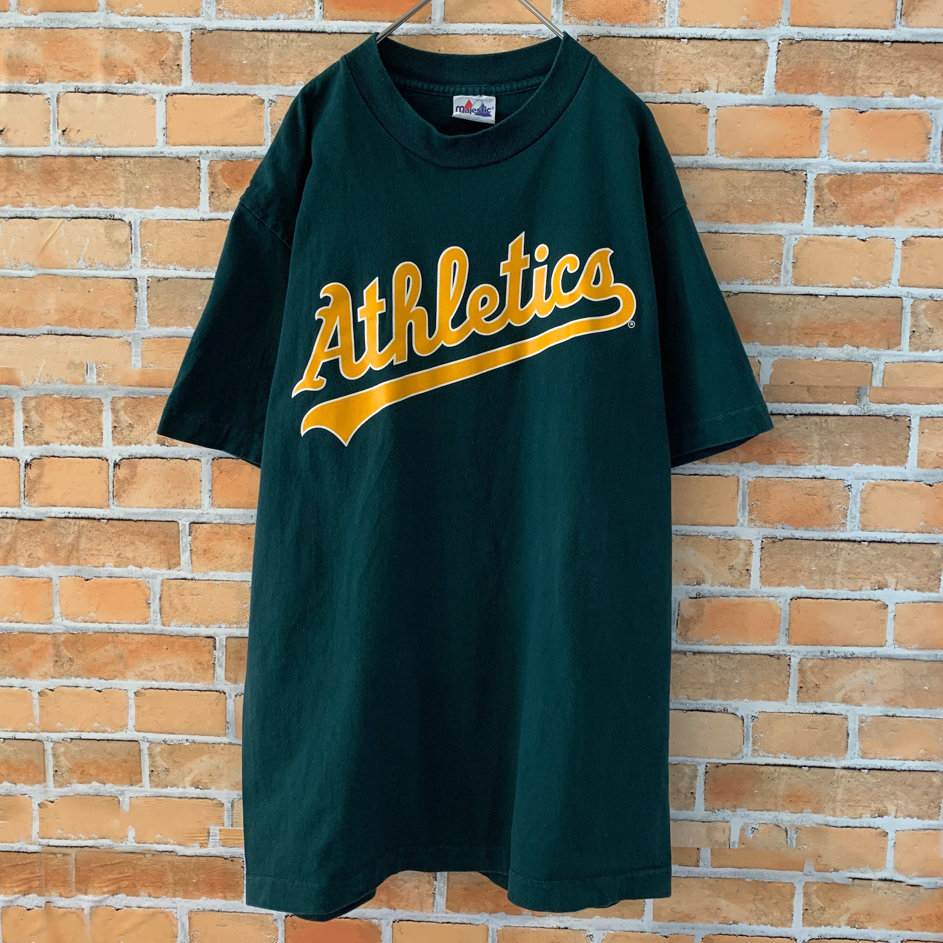 majestic】90s ヴィンテージ MLB アスレチックス Tシャツ | 古着屋