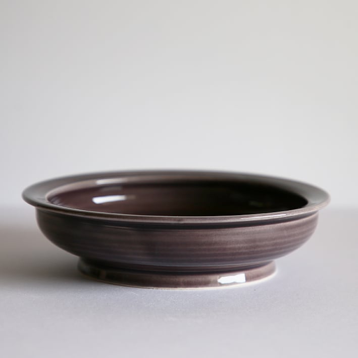 やさしい器シリーズ K-8 こどもカレー皿(グレープ)