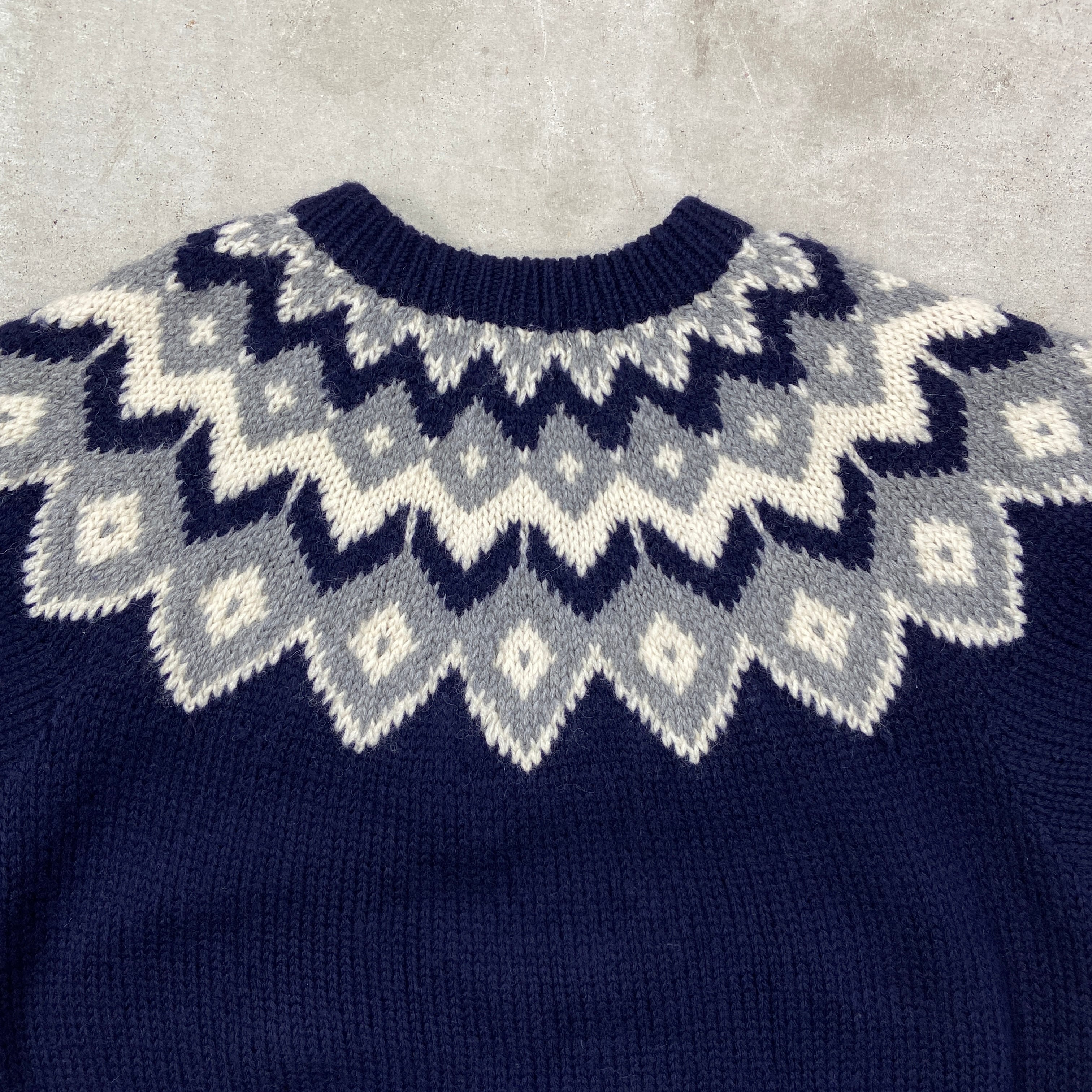 90年代 L.L.Bean エルエルビーン ノルディックニットセーター ウール