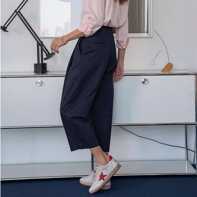 【ハイウエストカジュアルワイドパンツ 】P00679