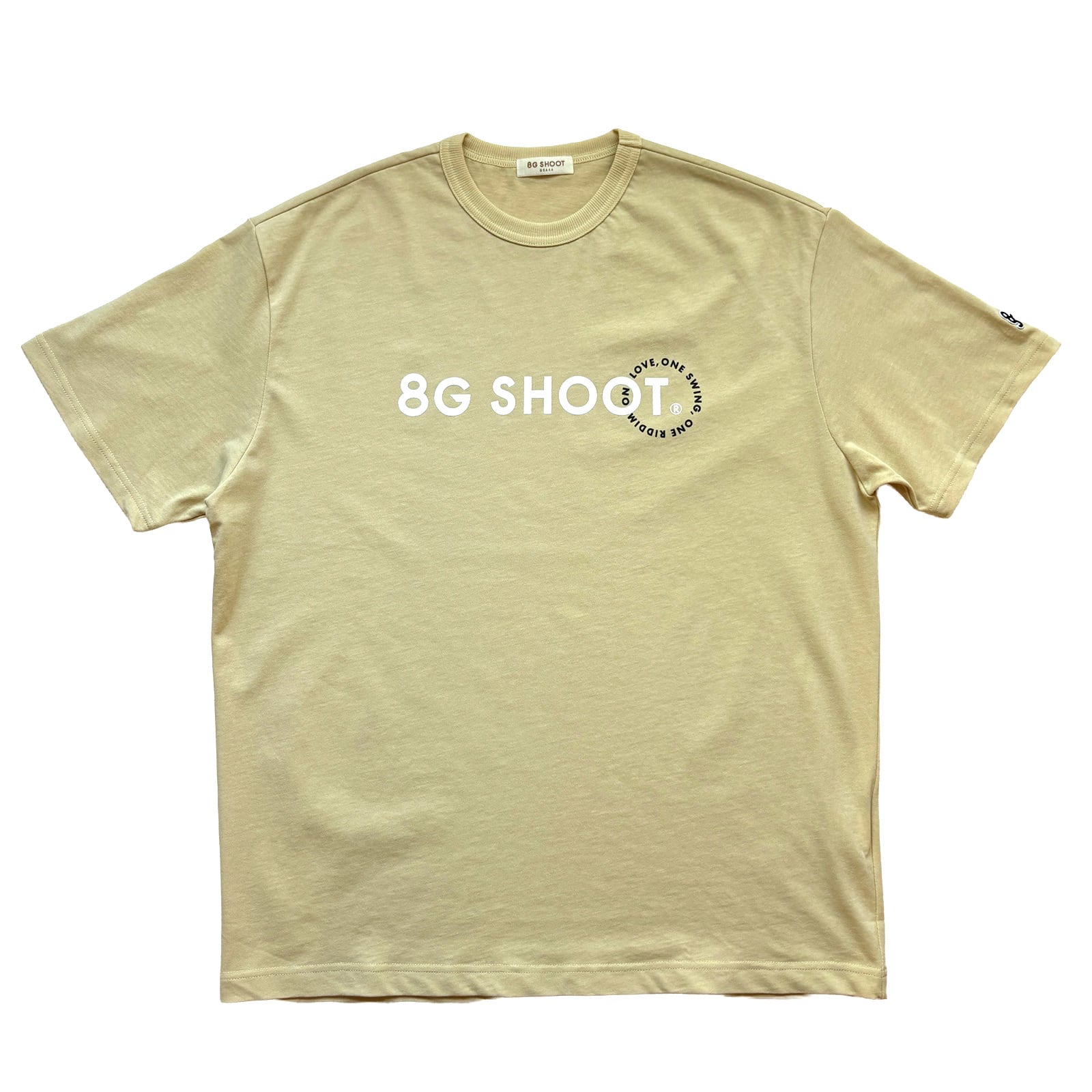 REMAKE LOGO TEE SHIRT -ASH YELLOW-