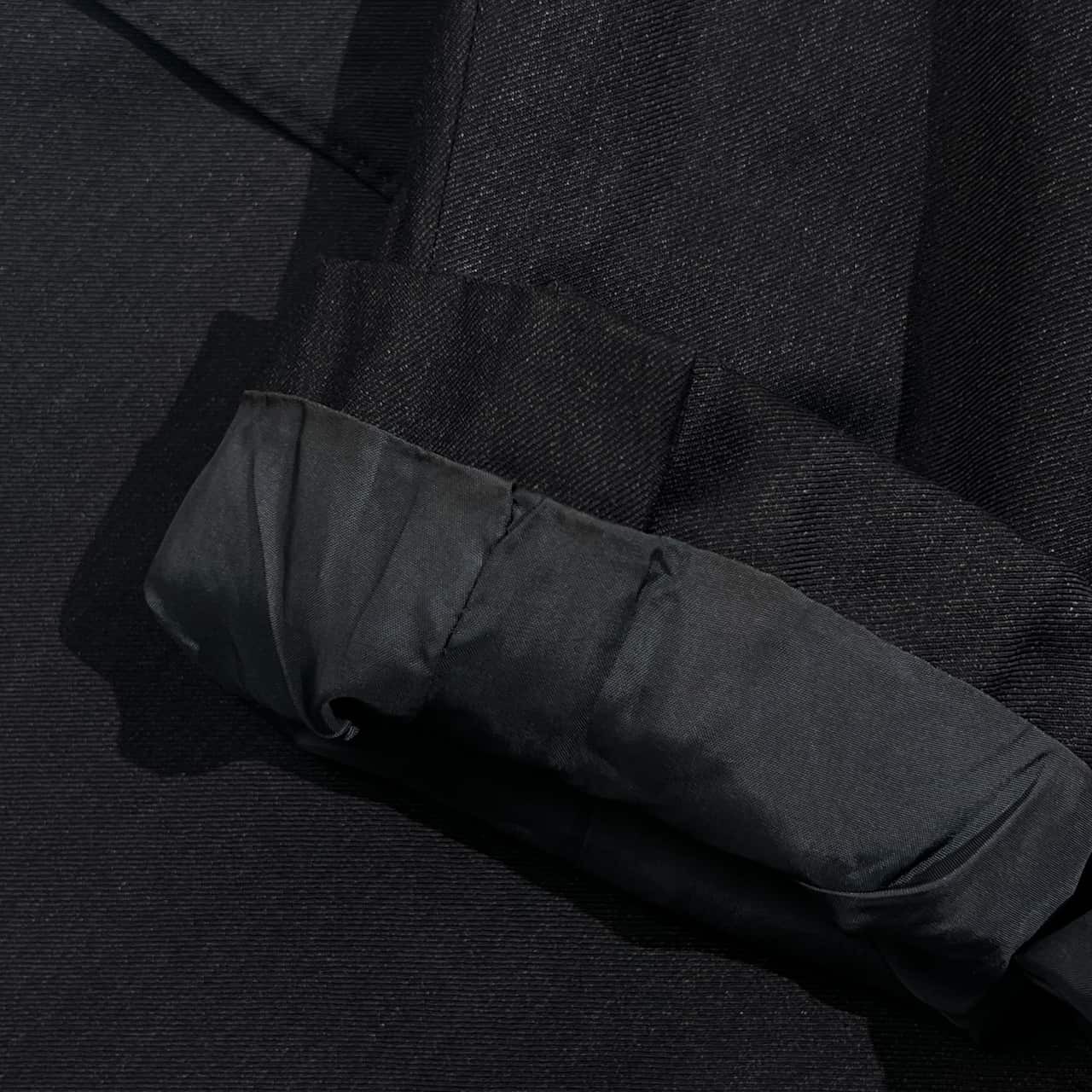 イタリア製 ARMANI COLLEZIONI アルマーニコレツィオーニ 段返3B テーラードジャケット 52/R/ダークグレー ブラック系 メンズ