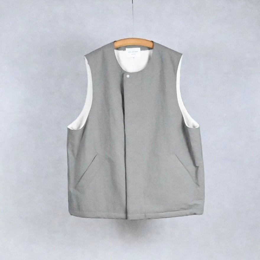 25AW》【STILL BY HAND】NYLON BOA VEST スティルバイハンド ナイロン