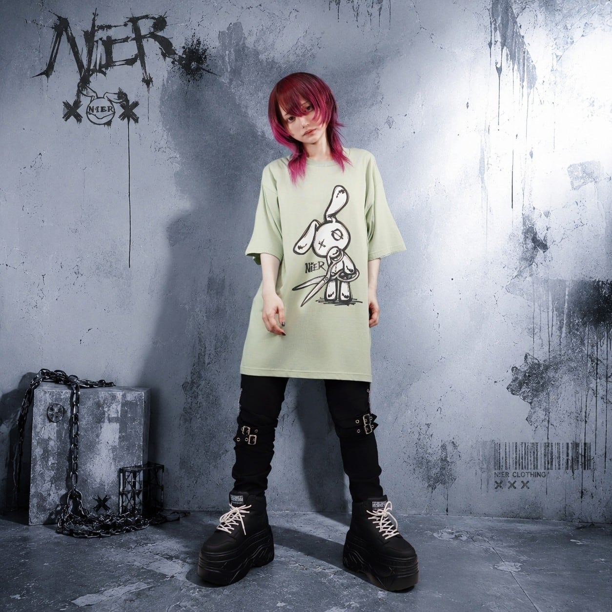 シークレット新作プレゼント》COTTON 100% MINT CUTSEW【CUTTING NIER