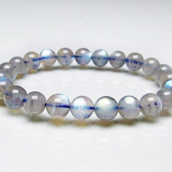 ラブラドライト ブレスレット 8mm 一点物 メール便可 [M便 1/10] 111-44770
