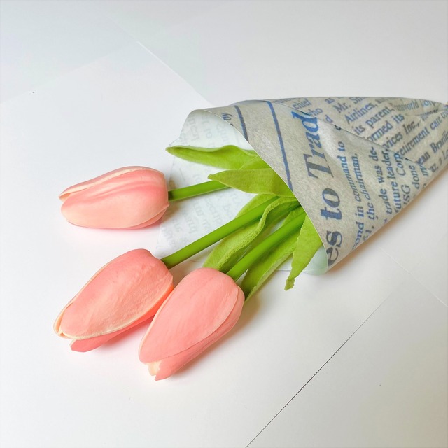 チューリップ 造花 かわいい 韓国風 おしゃれ ３本セット Enrichup プレゼントしたくなる おしゃれな雑貨屋