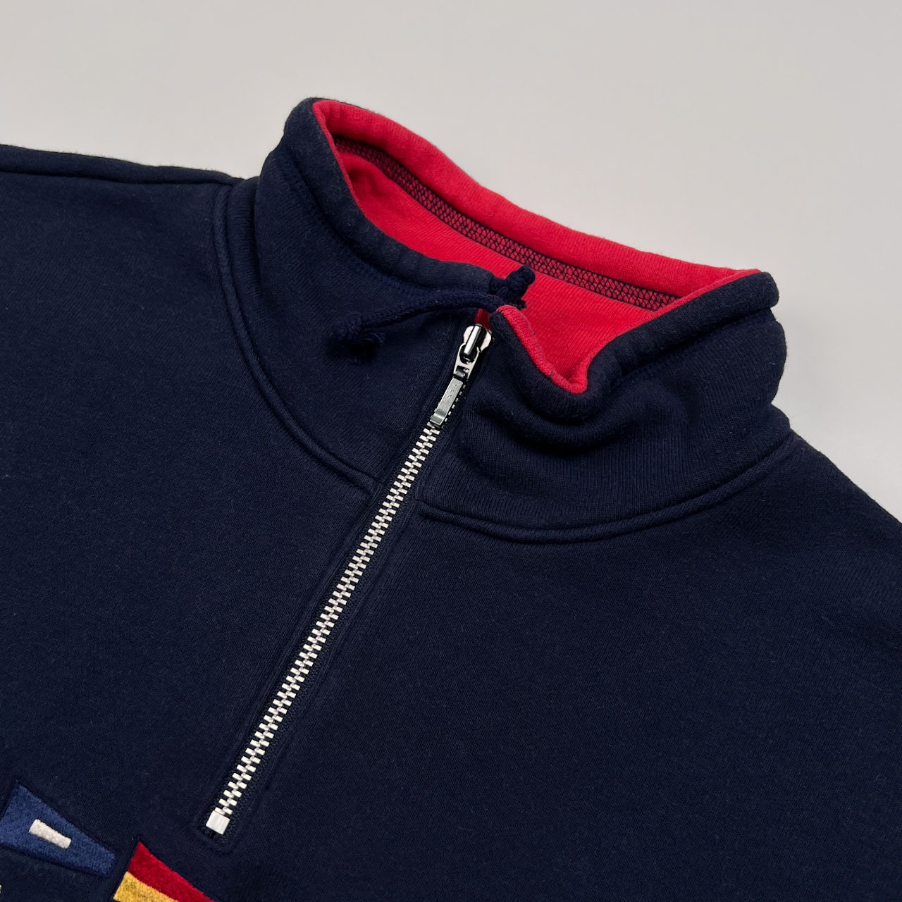 PEARLY GATES パーリーゲイツ ロゴ刺繍 ハイネック ハーフジップ スウェット トレーナー サイズ 2 /ネイビー/ゴルフ