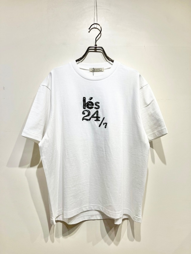 BLANC basque　ランダム刺繍文字Tシャツ