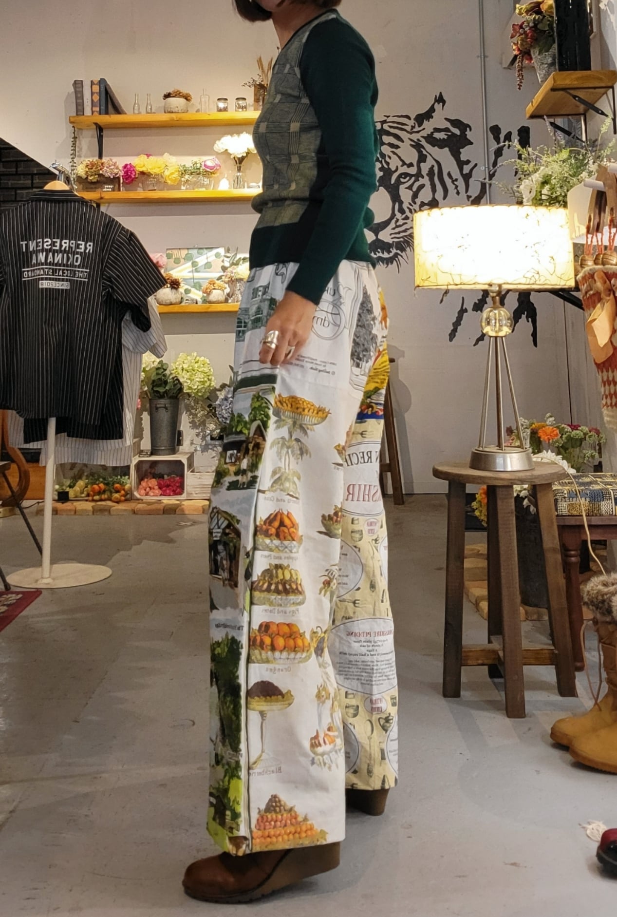 THPT055 ヴィンテージクロスリメイクパンツ | alocasia vintage