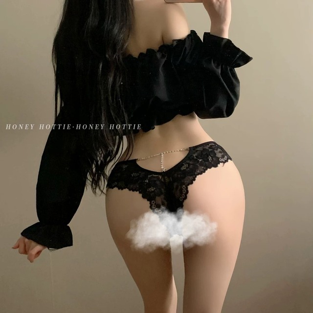 【Miao】♡ショーツ♡4色入り ランジェリー 激情 女子感 透け透け レース