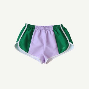 【23SS 】maed for mini( メイドフォーミニ ) loose fitted swimshorts　Green&lilac  水着　スイムパンツ