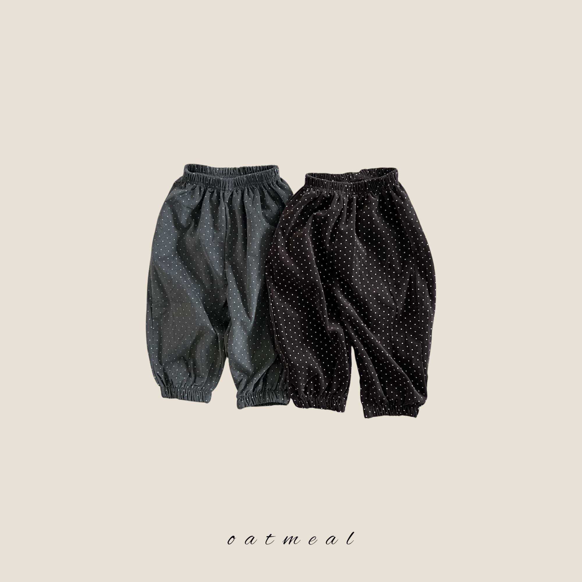 polka dot pants【oatmeal】※9月中旬〜下旬発送予定