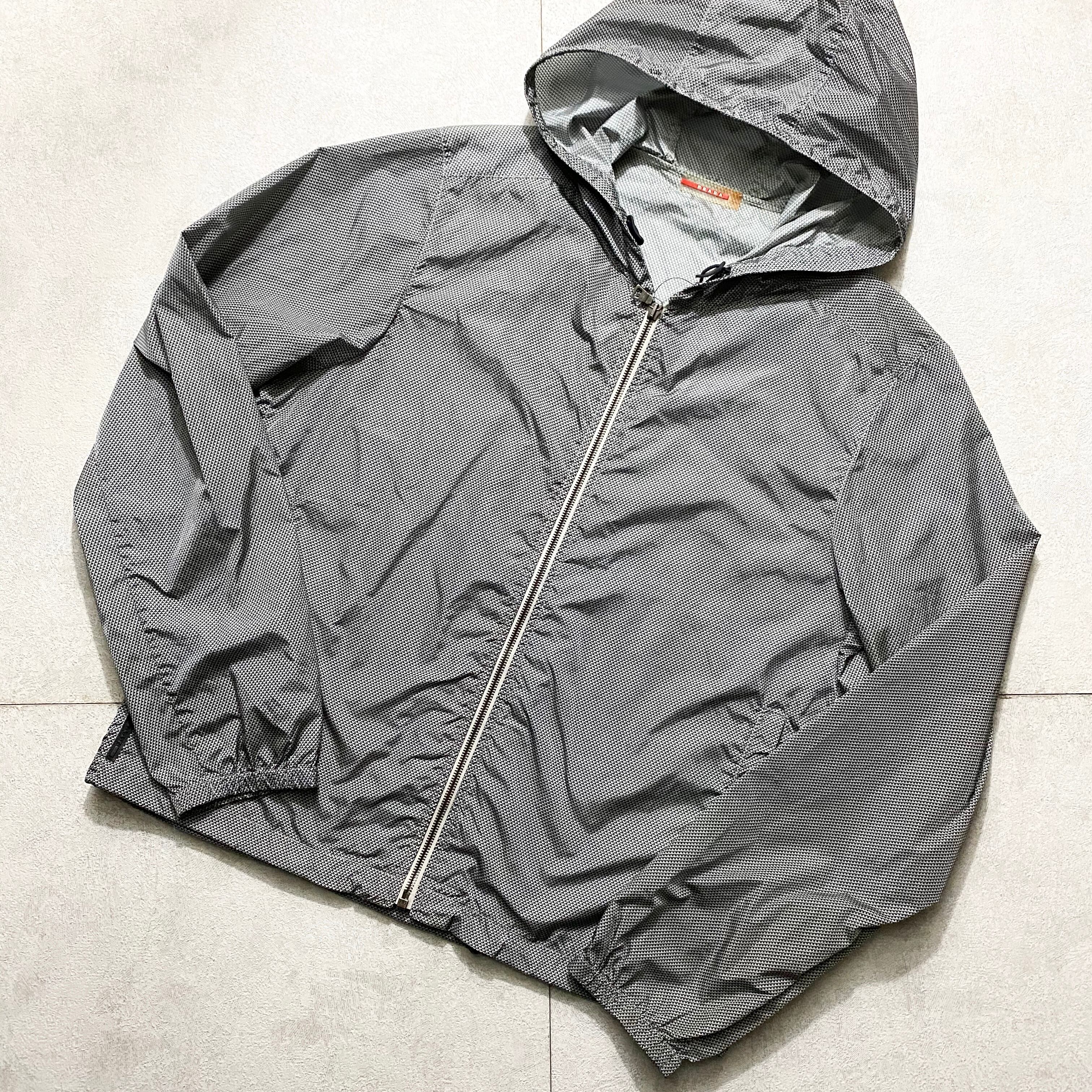 PRADA SPORT light-weight nylon hoodie | NOIR ONLINE