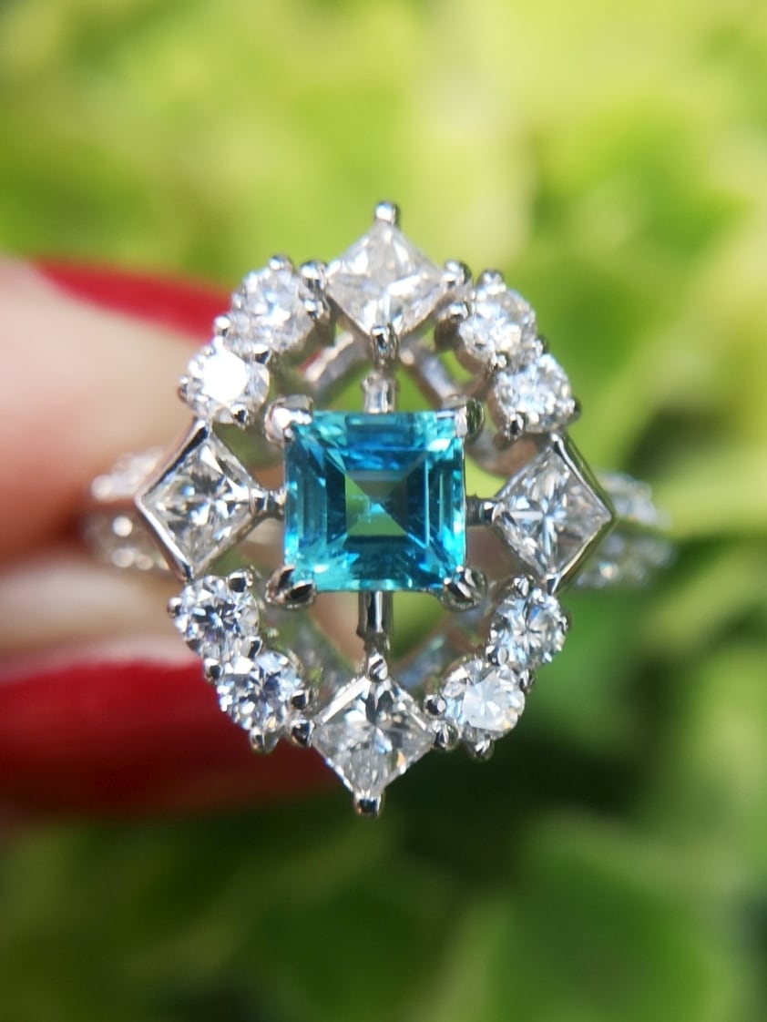 Pt900ブラジル産パライバトルマリンリング | jewelry sumino スミノ宝石
