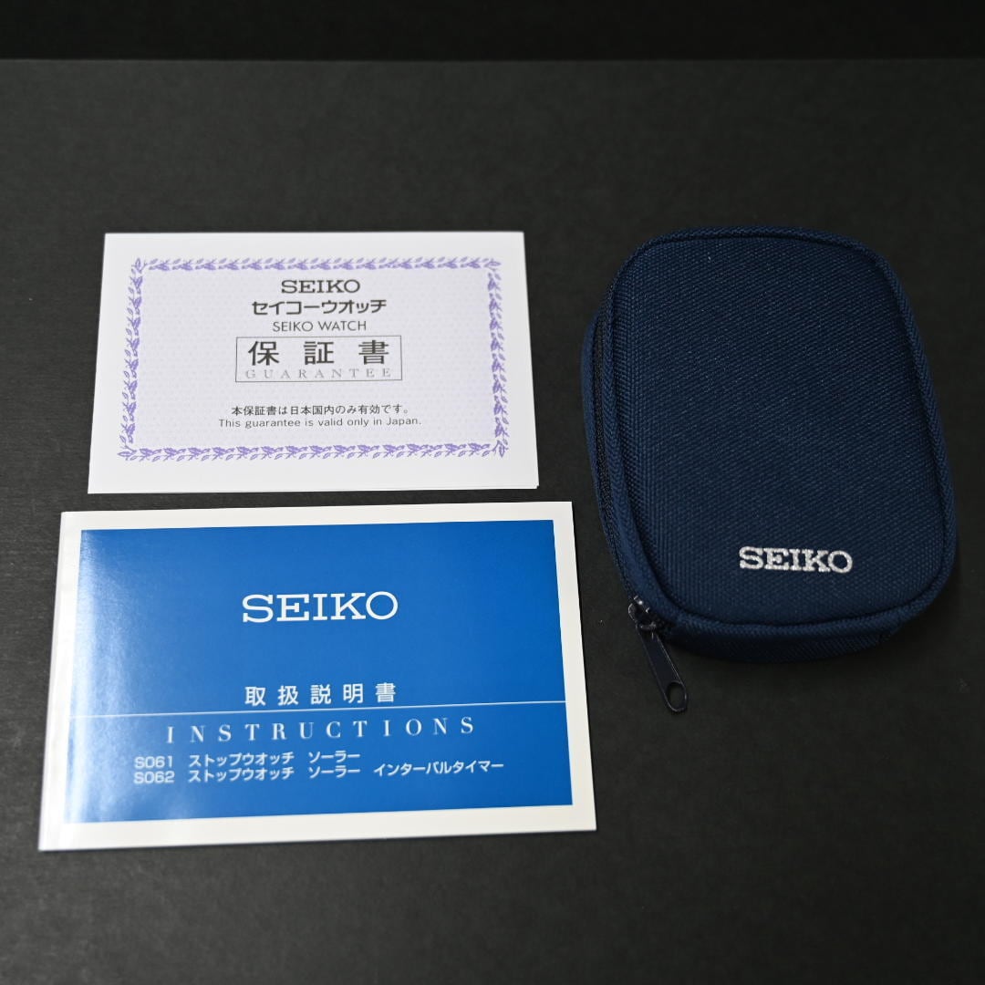 特価☆SEIKO セイコー ストップウォッチ ソーラー 大容量300メモリー