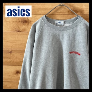 【asics】80s 学習院 刺繍ロゴ ワンポイント スウェット トレーナー